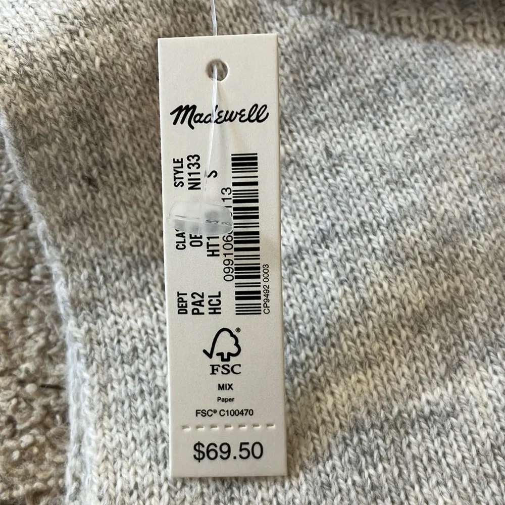 NWT Madewell Hallowell Turtleneck Sweater Tank - Picture 6 of 6
